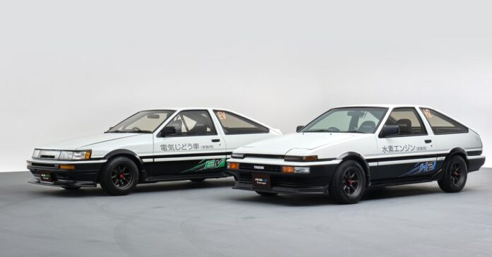 Toyota took classic AE86s and filled them with batteries and hydrogen