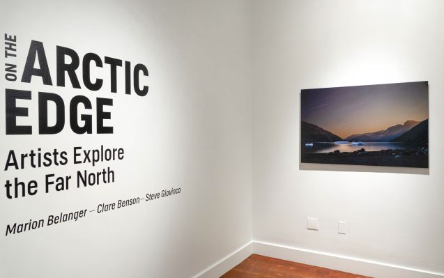 photo of the 'on the arctic edge' exhibition title