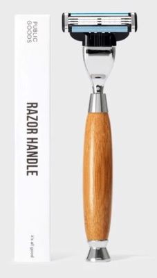 Public Goods bamboo razor handle