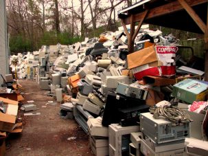 trash piled up