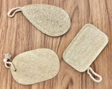 Eco Beige loofa body scrubs