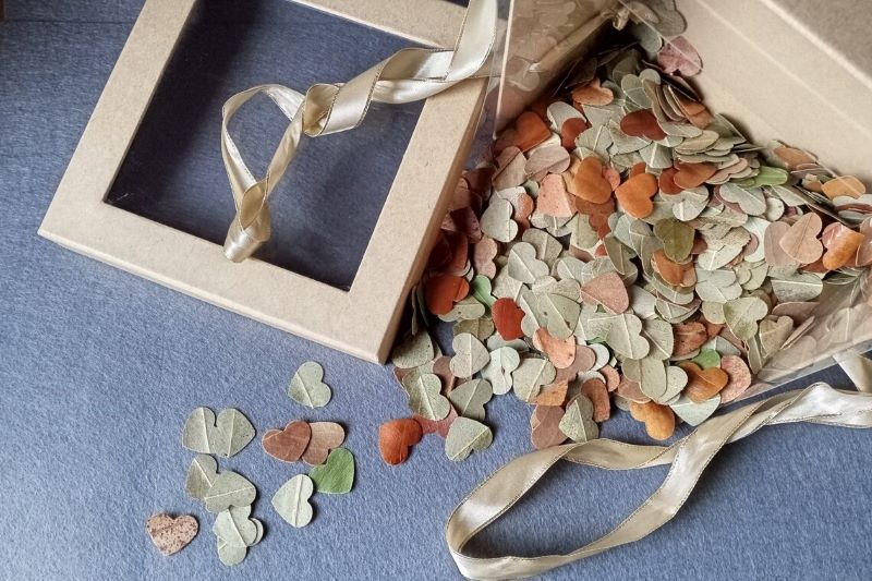 Eucalyptus leaf confetti from EcoTrove