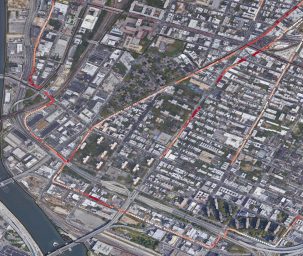 Afternoon heat mapping measurements in South Bronx