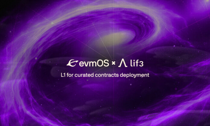 Lif3.com partners with evmOS to deploy 
