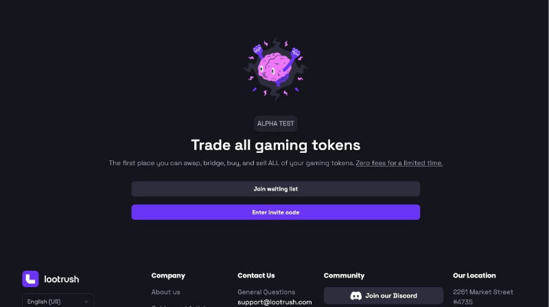 LootRush Gaming Token Pilot Test Registration