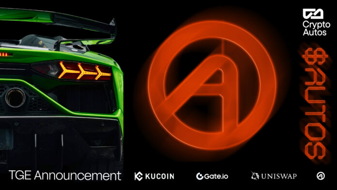 CryptoAutos Announces TGE for $AUTOS Token Following Sold-Out Public Sale – Blockchain News, Opinion, TV and Jobs